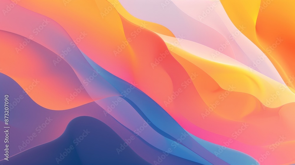 Poster an abstract background with smooth, gradient transitions and minimalistic shapes.
