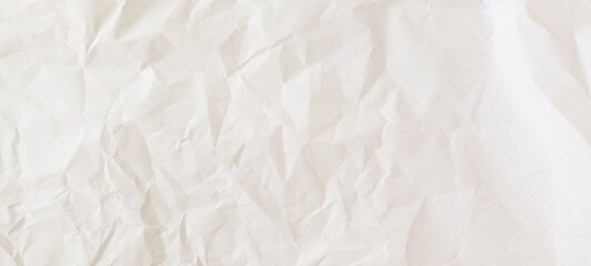 wrinkled crumpled  white paper background