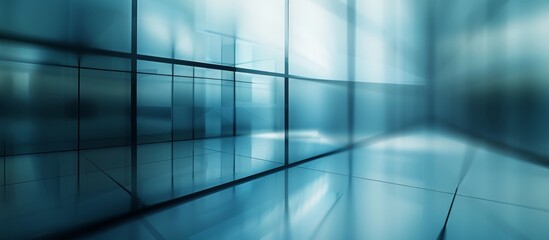 Sky Blue Hue Minimalistic Glass Architecture in a Modern Atmosphere, future smart office, business concept, Graphic Resources, Wallpapers, Brochure, Websites, banner design, Advertising, background