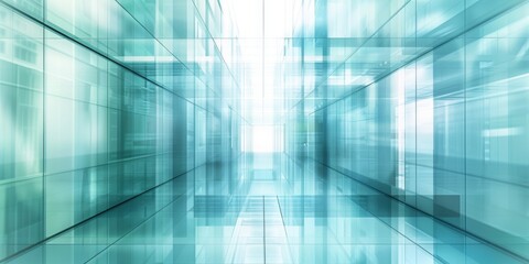 Sky Blue Hue Minimalistic Glass Architecture in a Modern Atmosphere, future smart office, business concept, Graphic Resources, Wallpapers, Brochure, Websites, banner design, Advertising, background