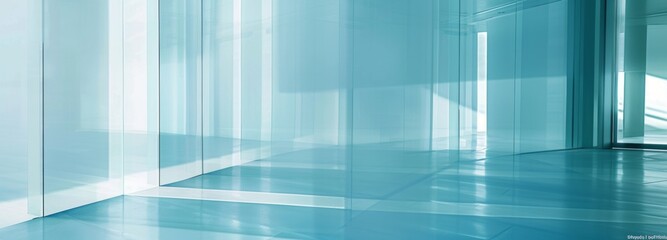 Sky Blue Hue Minimalistic Glass Architecture in a Modern Atmosphere, future smart office, business concept, Graphic Resources, Wallpapers, Brochure, Websites, banner design, Advertising,  background