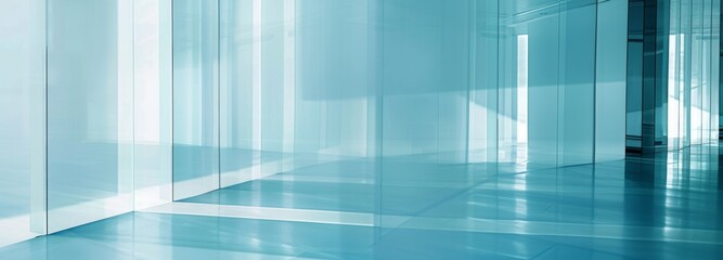 Sky Blue Hue Minimalistic Glass Architecture in a Modern Atmosphere, future smart office, business concept, Graphic Resources, Wallpapers, Brochure, Websites, banner design, Advertising,  background