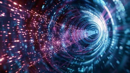 Obraz premium An everevolving puzzle of neutrino types in motion.