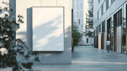 Modern Outdoor Advertising Billboard Mockup in a Serene Landscape