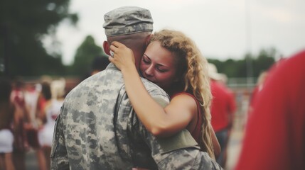 Emotional farewell as crowd bids adieu to military, each feeling personal separation pain