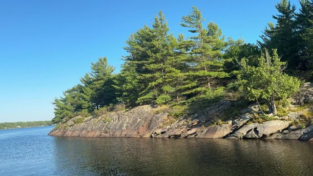 Beausoleil Island in Georgian Bay Islands National Park, Ontario Canada