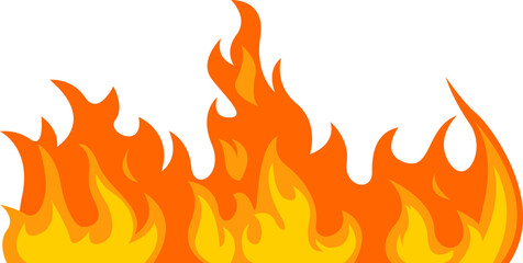 Fire background illustration. Suitable use for tattoo design, design decoration, frame decoration, social media post, and more © Simple Glyphs
