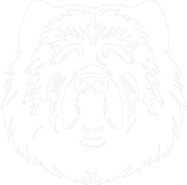 recommend clip art: Chow Chow outline