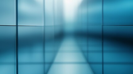 Sky Blue Hue Minimalistic Glass block space in a Modern Atmosphere, future smart office, business concept, Graphic Resources, Wallpapers, Brochure, Websites, banner design, Advertising, background