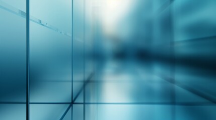 Sky Blue Hue Minimalistic Glass block space in a Modern Atmosphere, future smart office, business concept, Graphic Resources, Wallpapers, Brochure, Websites, banner design, Advertising, background