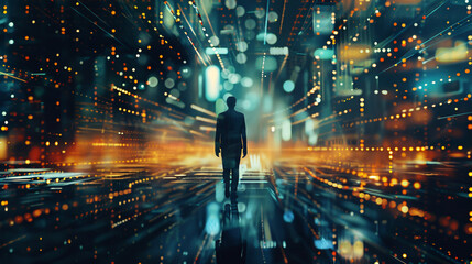 Fototapeta premium Business team meeting for a conference, collaborating, discussing, and analyzing financial data and marketing strategies for a business project. They present and brainstorm to plan strategies