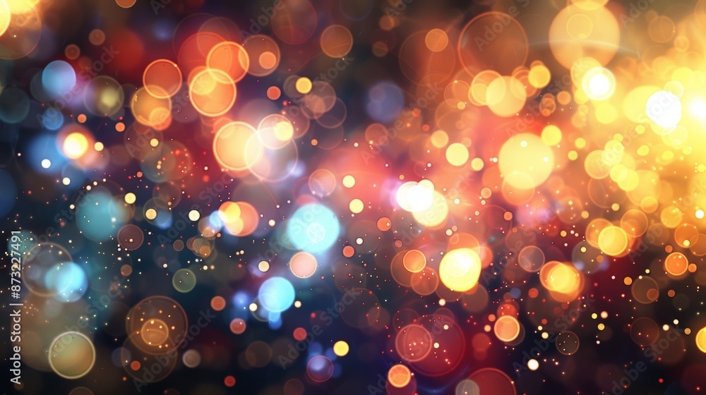 Poster particles of different composition collide and merge their fusion causing a dazzling explosion of li