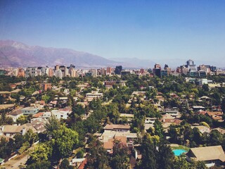 Fototapeta premium Small part of the city of Santiago