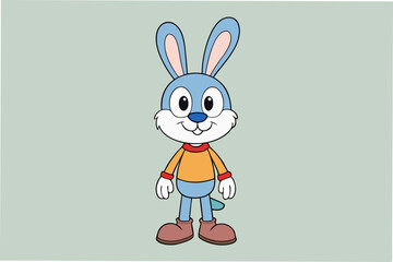 rabbit silhouette vector illustration