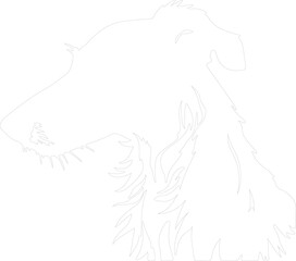Obraz premium Borzoi outline