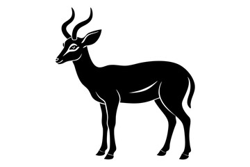 klipspringer silhouette vector illustration