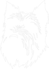 Obraz premium Bouvier des Flandres outline