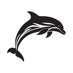 dolphin isolated on white