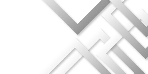 Abstract minimal geometric white and gray triangle background design. Modern white vector abstract graphic design Banner Pattern background web template. technology network Vector illustration.
