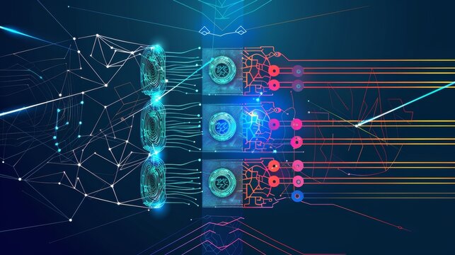 The architecture of a convolutional neural network in vector form illustrates how AI functions. It involves data science, machine learning, and artificial intelligence, featuring input, output, and tw