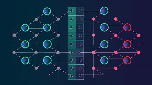 The architecture of a convolutional neural network in vector form illustrates how AI functions. It involves data science, machine learning, and artificial intelligence, featuring input, output, and tw