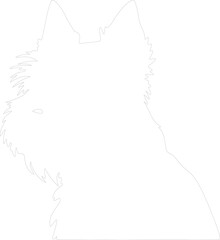 Fototapeta premium Cairn Terrier outline