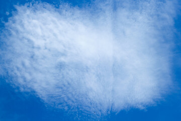 Blue sky and White cloud nature background.