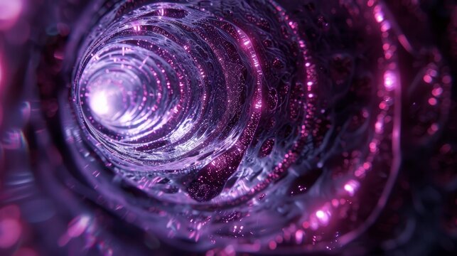 A maze of tunnels and channels carved out by the relentless force of gravity leading deeper into the core of a neutron star.