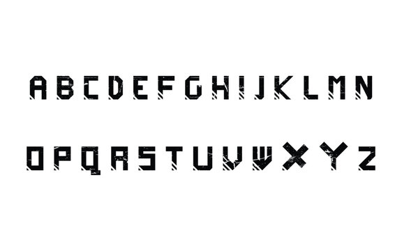 Vector Minimalist Alphabet Set