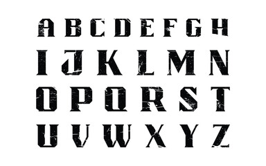 Vector Minimalist Alphabet Set