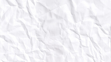 Crumpled paper texture background vector. White creased paper background texture. 