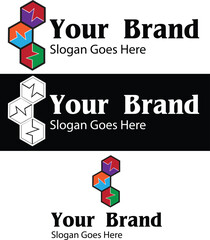 Hexagon logo designed for professional or personal use. 