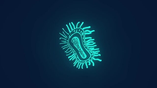 bacteria parasite medical science laboratory animation
