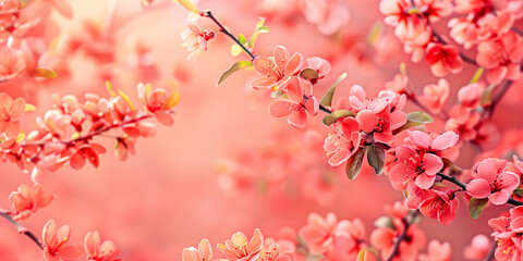 Obraz premium Peach branches background