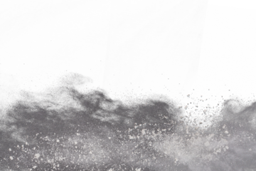 White powder explosion on black background. Colored cloud. Colorful dust explode. Paint Holi.