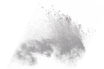 White powder explosion on black background. Colored cloud. Colorful dust explode. Paint Holi.