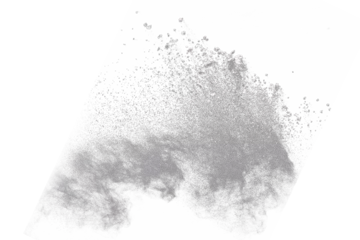 White powder explosion on black background. Colored cloud. Colorful dust explode. Paint Holi. © kitsana