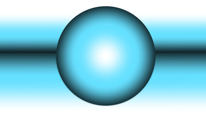 Kugel in 3d Optik. Glänzendes Design