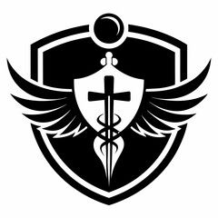 Veterinary Medicine Logo Vector Illustration