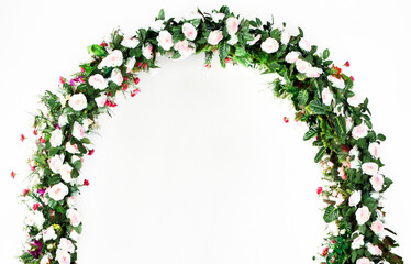 Charming floral arch for elegant celebrations