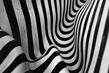 Abstract background, black and white lines with a chaotic pattern