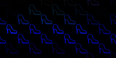 Dark blue, green vector texture with women's rights symbols.