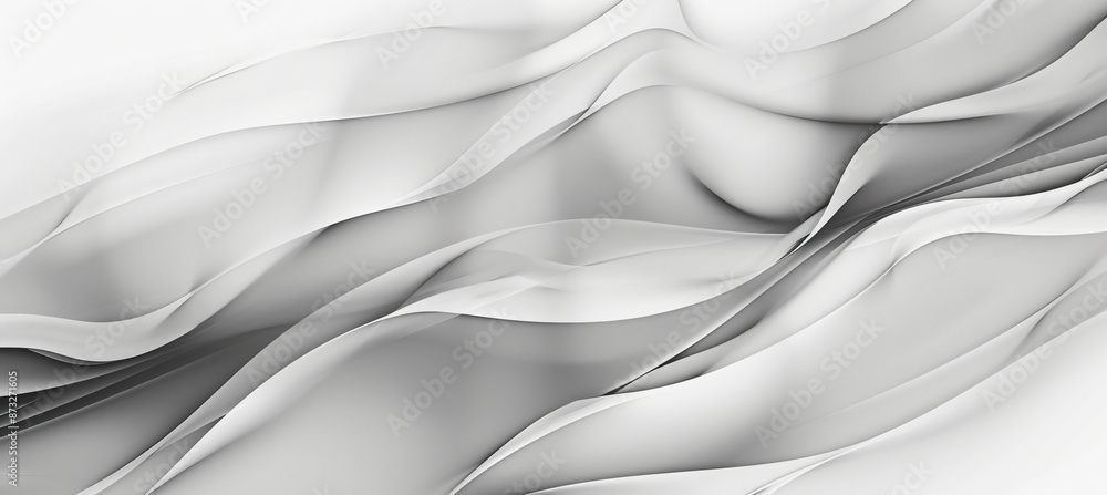 Poster abstract monochrome background with blurred wavy lines and soft edges. the design features a gradien