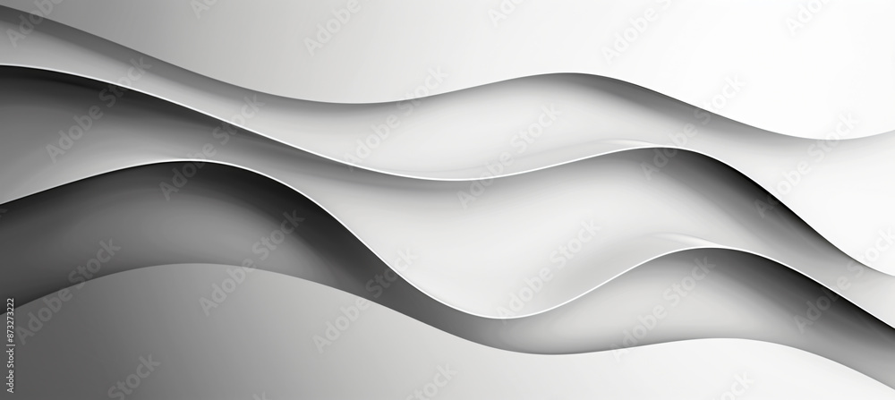 Poster abstract monochrome background with blurred wavy lines and soft edges. the design features a gradien