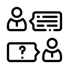 conversation line icon