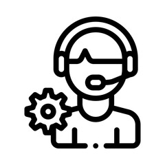 customer service line icon