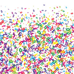 School math notebook cover. Colorful childish