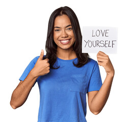 Young filipino woman  with 