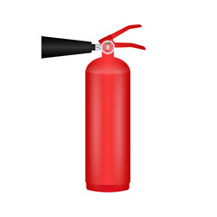 Fototapeta premium Fire Extinguisher Vector Illustration Isolated on White Background. 
