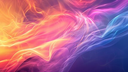 Obraz premium Vibrant abstract background with flowing colors and dynamic gradients, perfect for creative projects, digital art, and modern design concepts.